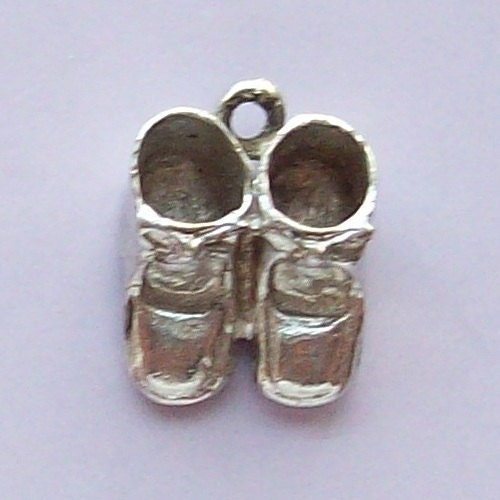 Baby Shoes Sterling Silver Charm