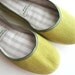 Ballerina Flats in Lime Green - 910C Reserved for photopyxie