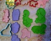 Sale 20 Vintage 1970's Wilton Cookie Cutters Easter Animals & More