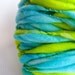 Super bulky handspun rainbow yarn in hand dyed merino wool - 64 yards