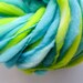 Super bulky handspun rainbow yarn in hand dyed merino wool - 64 yards
