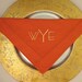 Six Monogrammed  Napkins in the Miami Font
