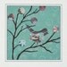 Bird on a Branch Illustration - Note Card Set