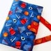 Handmade childrens toy - crayon tote - Sports (LAST ONE)