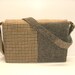 Messenger Bag Laptop Sleeve,Trunk Latch,Recycled Suit Coat