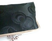Black Brocade Bag Purse Wedding Clutch Mother of the Bride