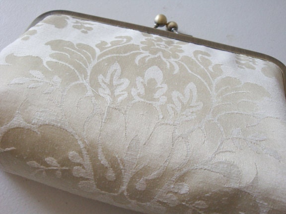 Brides Bridesmaids Custom Champagne Clutches Wedding by Lolis Creations Gift Ideas