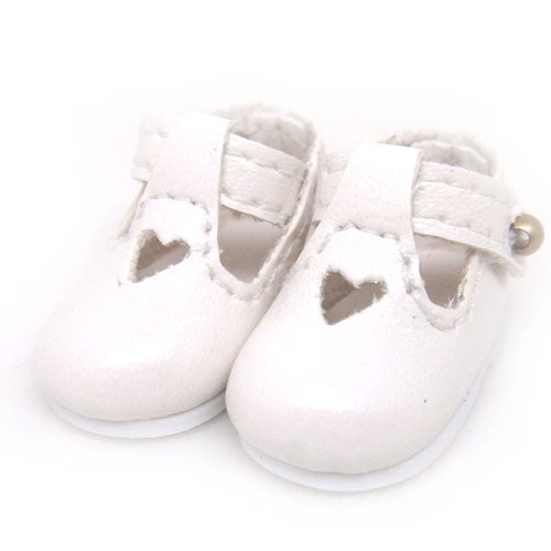 White School Shoes for Tiny BJD, Lati Yellow, PukiFee, Riley Kish, Bobobie Nissa, DIM Silf, Dollk S00021B