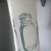 Mason Jars Tea Towel-Organic Linen- Dish Towel- Hand Screen Printed