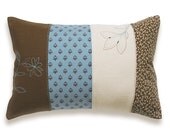 Patchwork Stripes Decorative Lumbar Pillow Cover 12x18 DHARMA DESIGN OOAK
