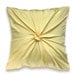 Mild Yellow Pillow Cover 16 inch ROSETTE DESIGN