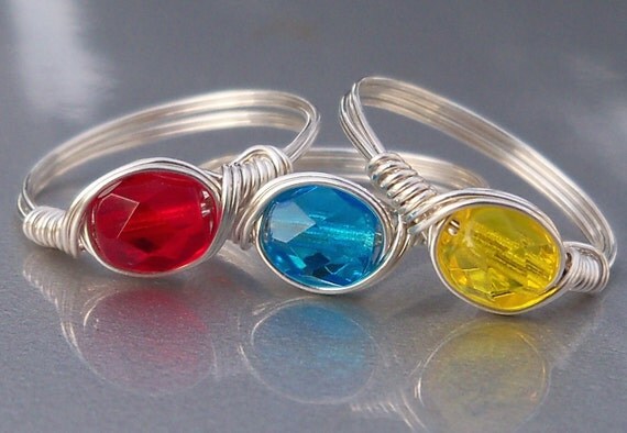 You Choose ANY 3 Argentium Sterling Silver Rings