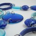 Repurposed Sea and Sky Vintage Circles Necklace