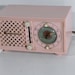 Mid-century Modern Pink Emerson Radio and Clock