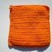 Orange Mustache Potholder