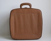 Tan Square Train Case - Mod Luggage