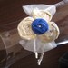 RIA Headband - Silk Dupioni Rosette Headband with Tulle