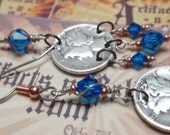 Mercury Dime Jewelry US silver mercury dime dangle earrings