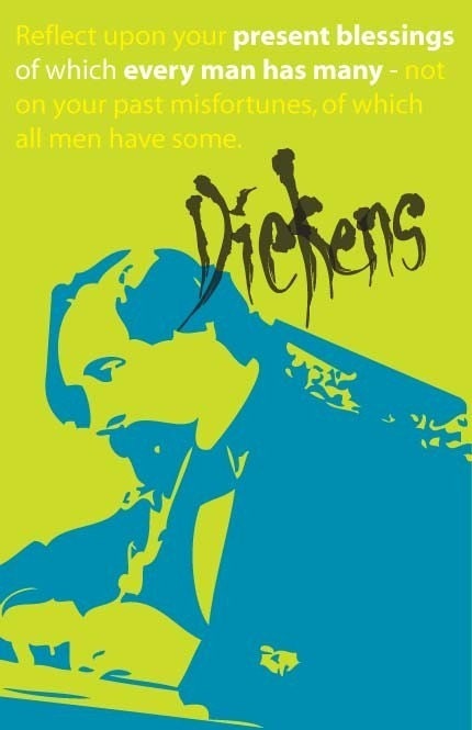 Charles Dickens Print 11x17 - Famous Seniors