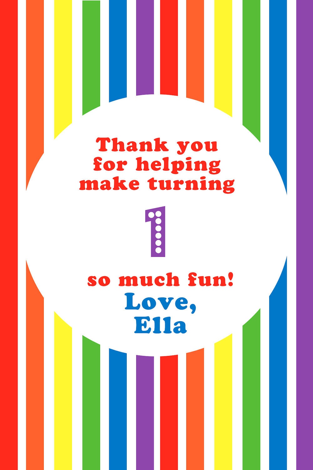 Rainbow Party Tag