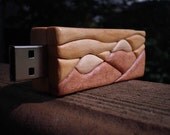 Snowy Mountains 8gb Intarsia USB Flash Drive