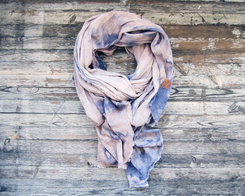 THE NOMAD - purple cotton scarf