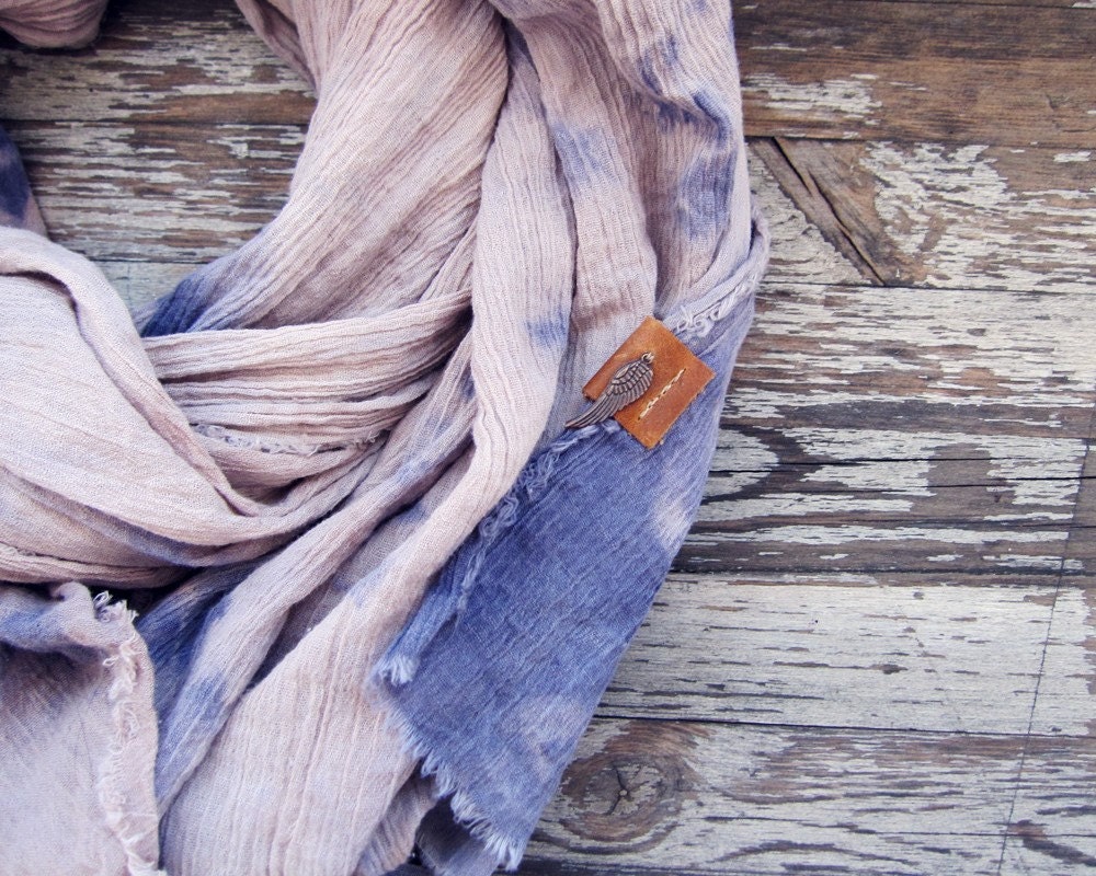 THE NOMAD - purple cotton scarf