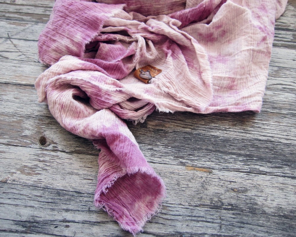 THE NOMAD - pink cotton scarf