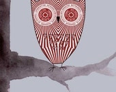 Teacake Owl - Original Digital Print