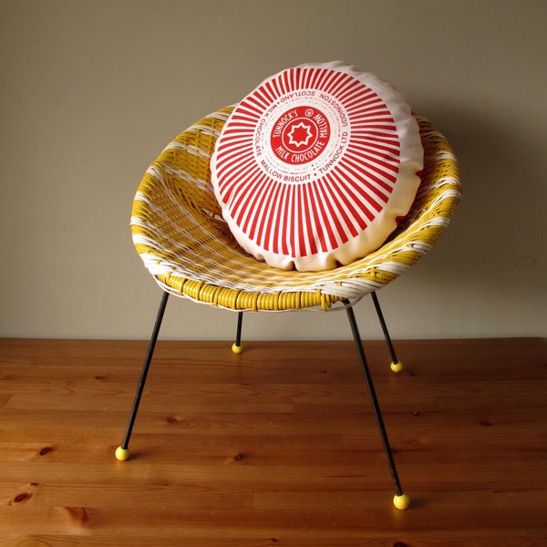 Tunnock's Teacake Screen-Printed Cushion