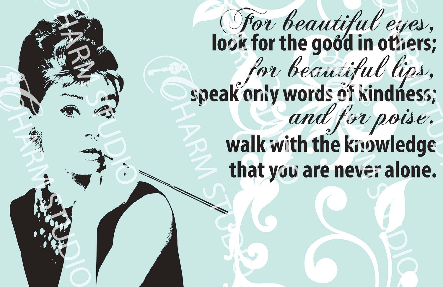 12x18 Audrey Hepburn poster