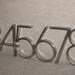 ModPlexi Address Plaque for 5 House Numbers