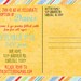 Adoption Announcement - a cute double sided card - custom to your info and colors