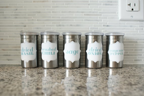 Printable Kitchen Spice Labels - 24 Labels for your Spice Pantry