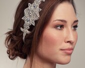 Bridal Beaded Rhinestone Formal Headband - Wedding Hair Accessories