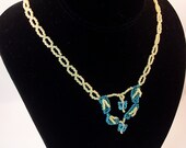 Flip Flop Chain Necklace Pattern, Beading Tutorial in PDF