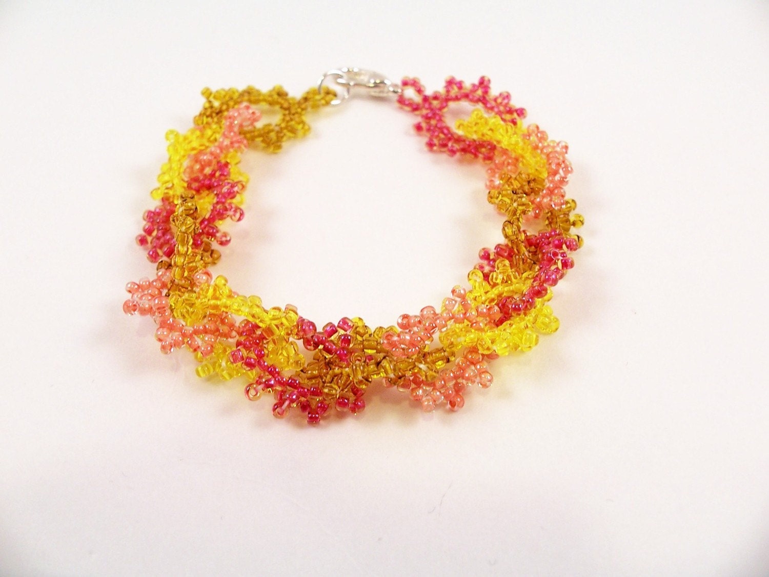 Sun Kissed Bracelet Pattern, Beading Tutorial in PDF
