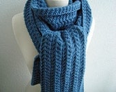Knitting PATTERN - Reversible Heringbone Scarf