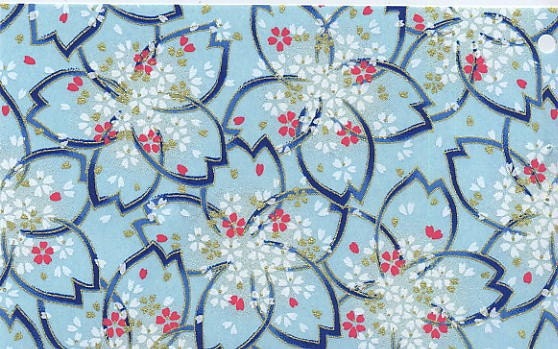 Hand-screened Chiyogami/Yuzen Paper Sheet 12x9 inches (31.5x23.25cm)