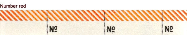 Discontinued-Japanese Washi Masking Tapes / Numbers Red (15m Long, 50 percent more) for labeling, scrapbooking, packaging