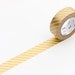 MT 2012 - Japanese Washi Masking Tape / Gold Stripes for scrapbooking, packaging, party deco, card making