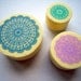 New--Kawaii Cute Doily Lace Pattern Foam Stamp Set of 3 for card making, party favor, wedding, packaging