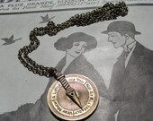 Vintage Love Meter Long Chain Pendant