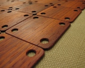 Wooden tablet weaving cards pack (padouk). Rare. Excotic. SCA. Pack of 24 pcs.