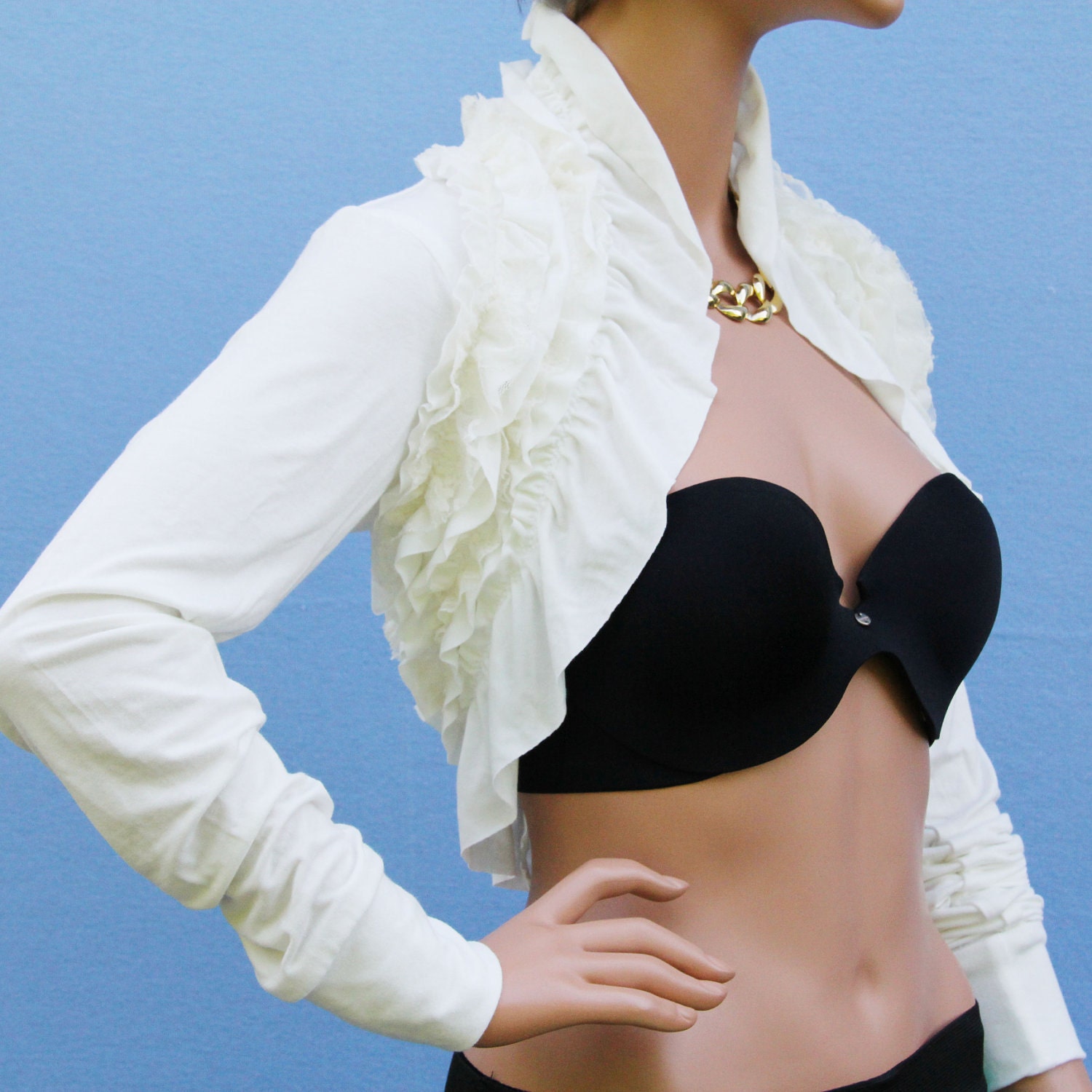 Ivory Shrug bolero bridal shrug bridal accessories wedding shrug RS3-IV