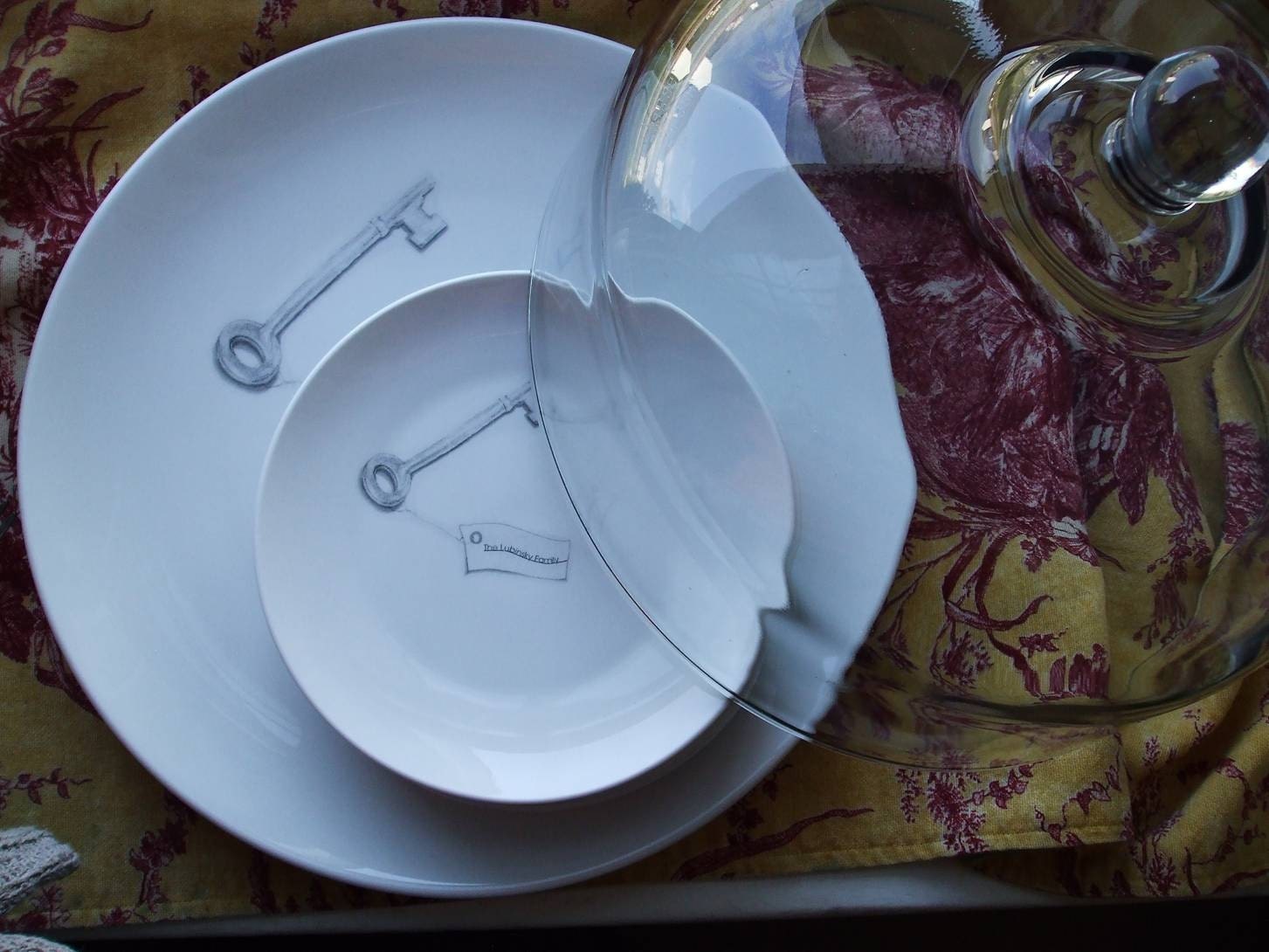 Custom Cake plate, custom dessert dishes, Personalized Gift, Wedding Gift, Anniversary Gift