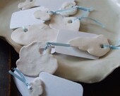 Home Decor, Baby Keepsake, Baby Gift, Baby Shower, Hopes, Dreams, Clouds,Guest Book, Weddings, Hand Built Porcelain Bowl,Tags