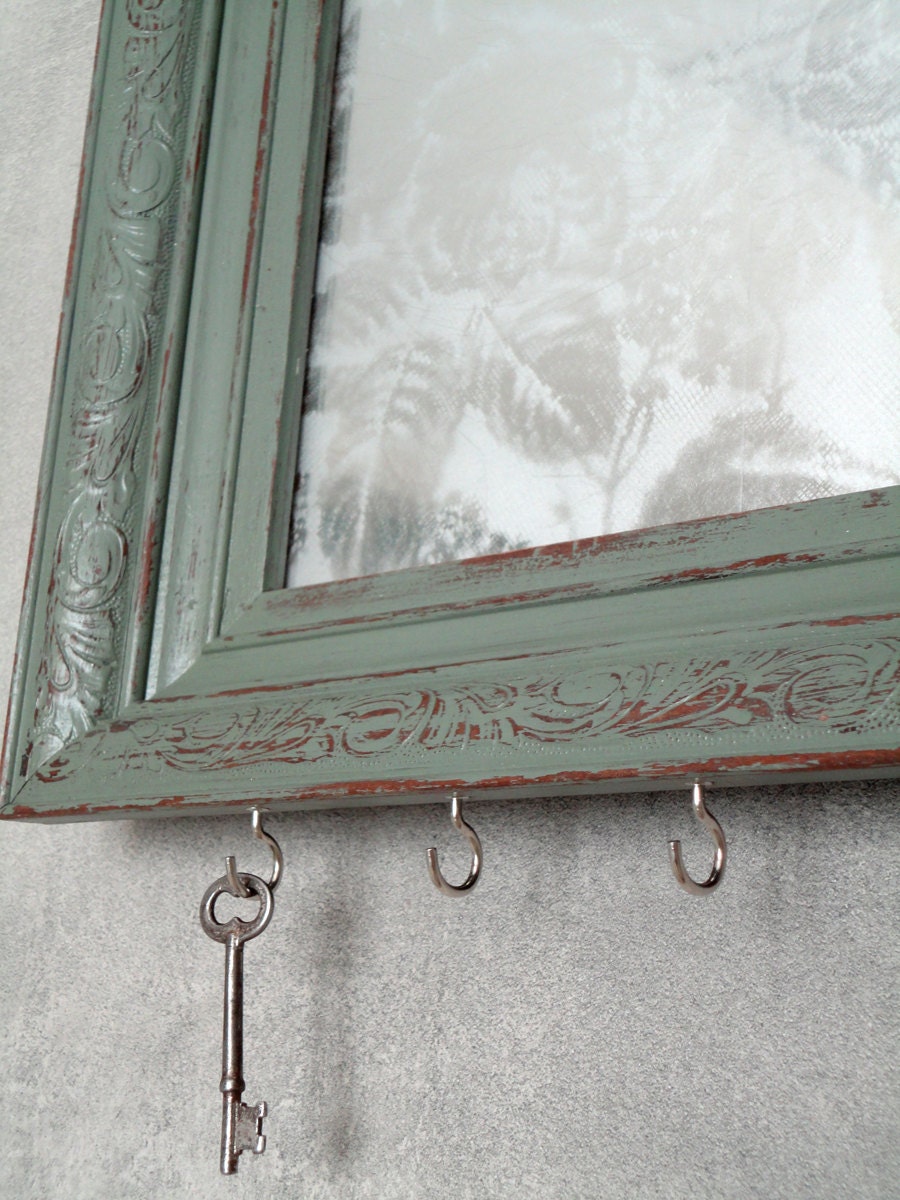 garden gilded mirror key holder