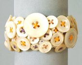 Mother of Pearl Button Bracelet