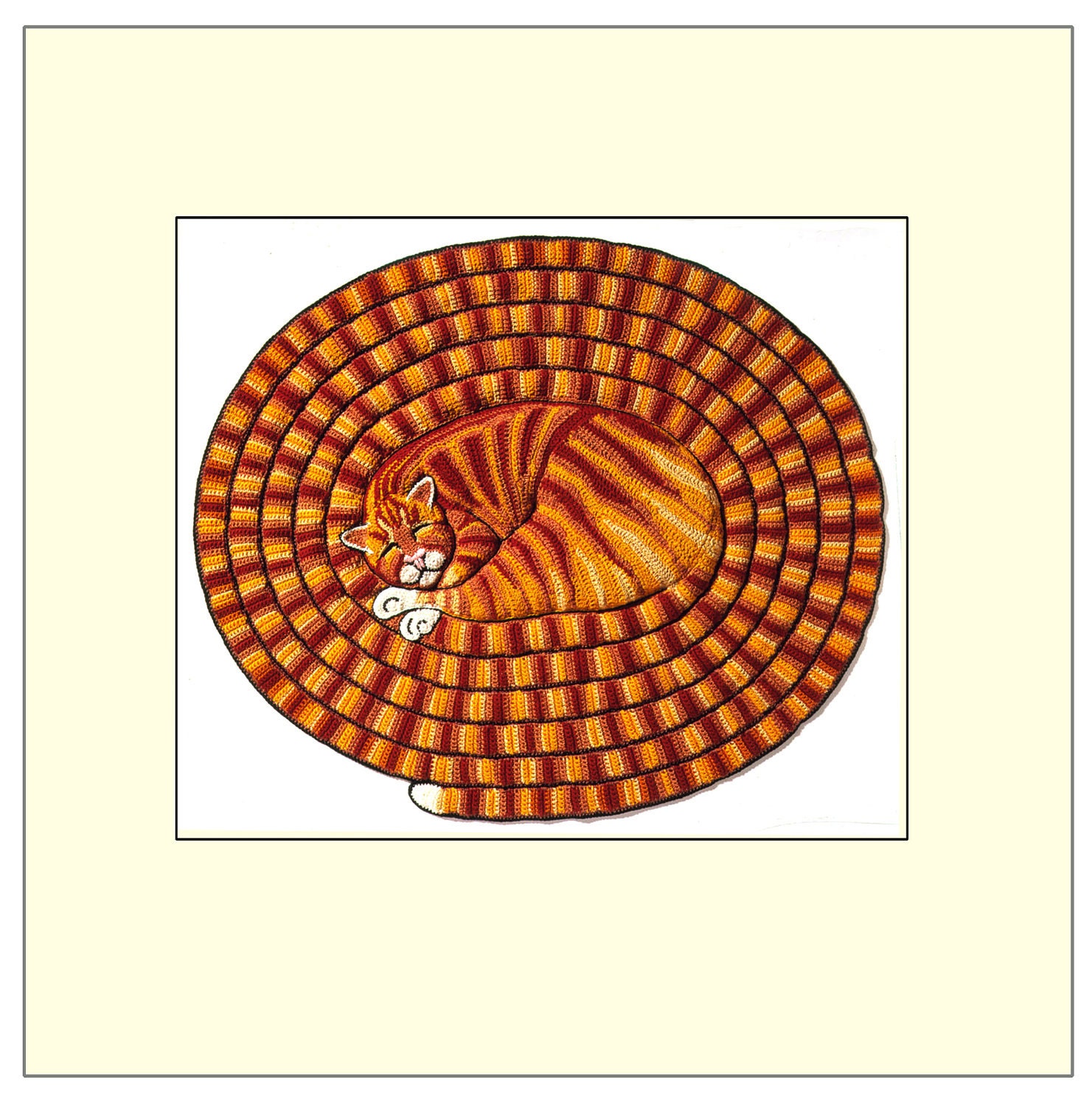 Tabby Cat Print - A Stitch in Time